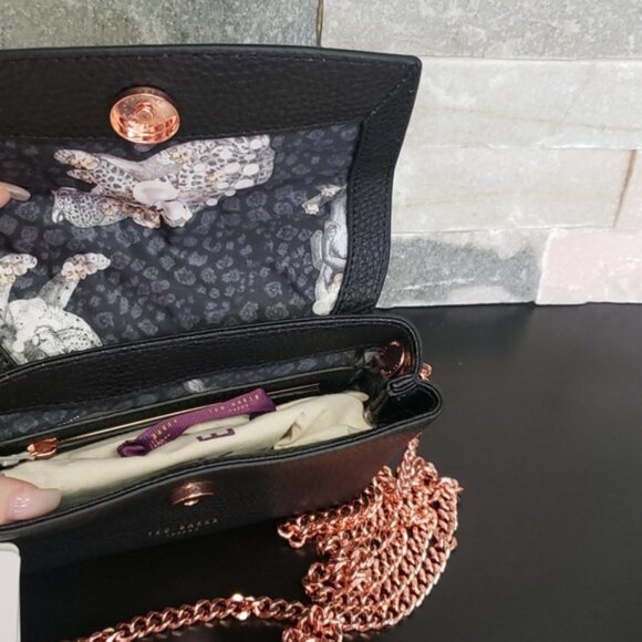 Ted Baker London Bow Leather Crossbody Bag - Picture 7 of 8